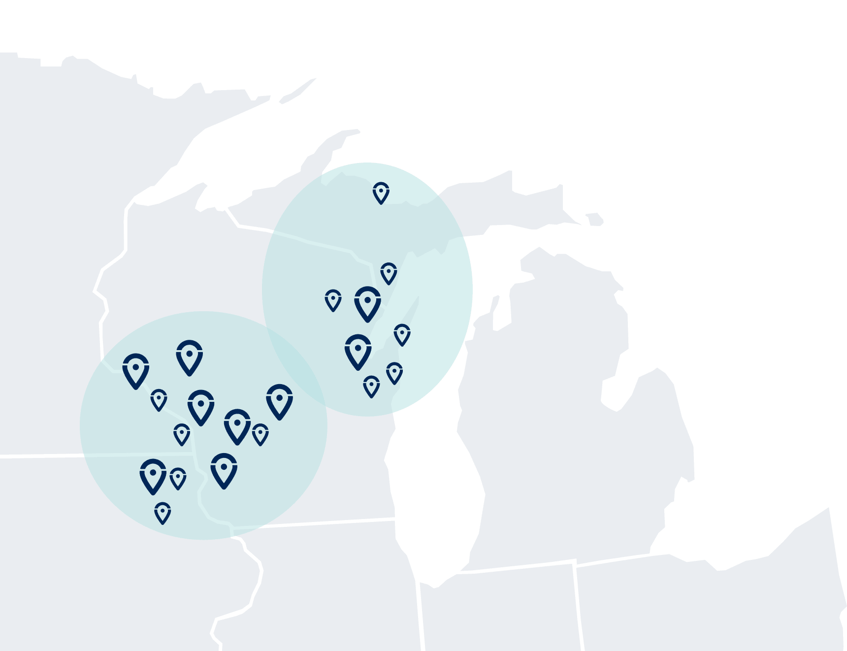 Emplify Health locations in Wisconsin, Minnesota, Iowa and Michigan’s Upper Peninsula.